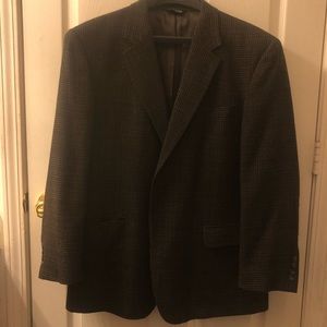 Jos A. Bank Brown Plaid Suit